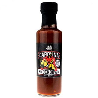 FIRELAND FOODS Carolina Knockdown Hot-Sauce, 100ml | Chilisauce mit Carolina Reaper Chili | für echte Scharfesser
