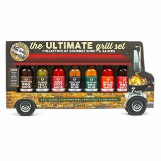 Thoughtfully - Ultimate Grill Geschenkset - Food Truck Probierset Mit 7 Leckeren Grillsaucen & Trocken-Marinaden
