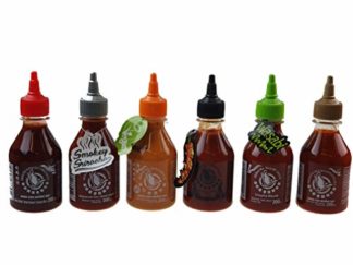 6er Set Sriracha Hot Chili Sauce versch. Sorten 6 x 200ml Chilli Soße